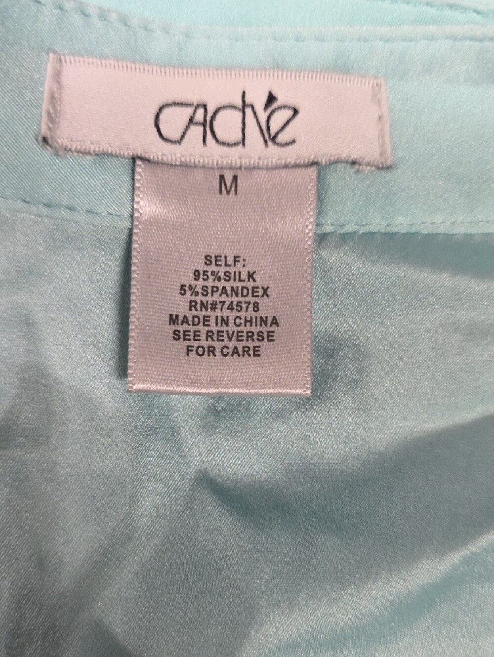 Cache Light Aqua Button-Down Shirt - Picture 2 of 5